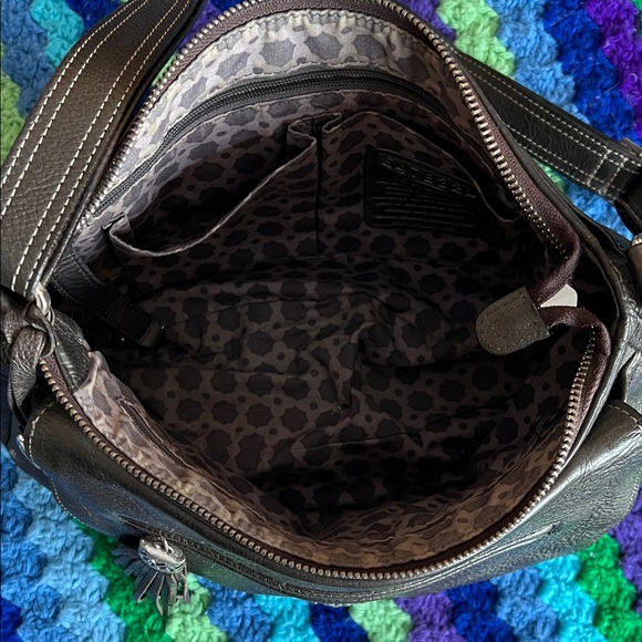 Gun metal metallic Brighton bag - Picture 3 of 11